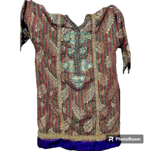 Unbranded Other - Authentic Ethnic Vintage Indian Child Kurta/Kameez Embellished 26" chest
